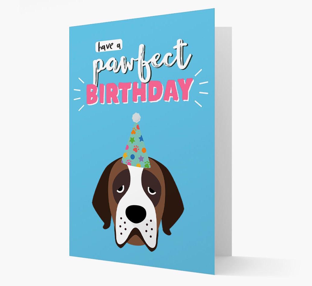 'Have A Pawfect Birthday' - Personalized {breedFullName} Card