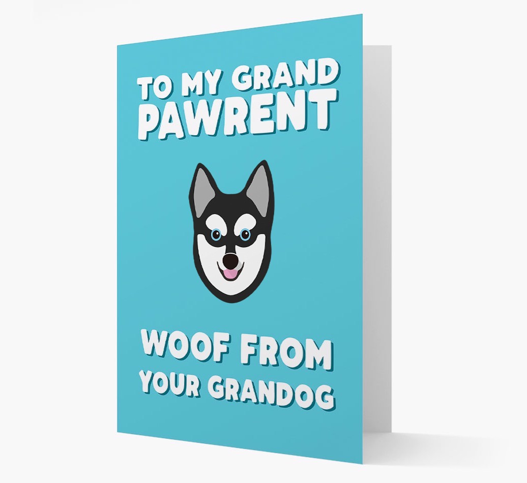 'To My Grandpawrent' - Personalized {breedFullName} Card