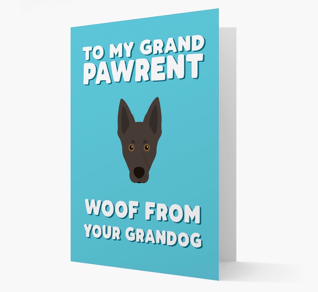 'To My Grandpawrent' - Personalised {breedFullName} Card