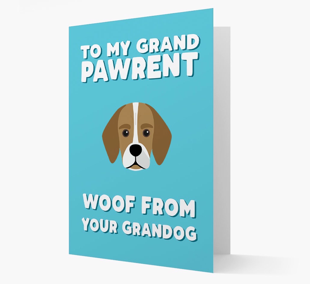 'To My Grandpawrent' - Personalised {breedFullName} Card