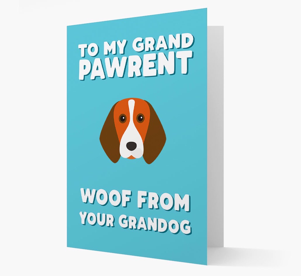'To My Grandpawrent' - Personalised {breedFullName} Card