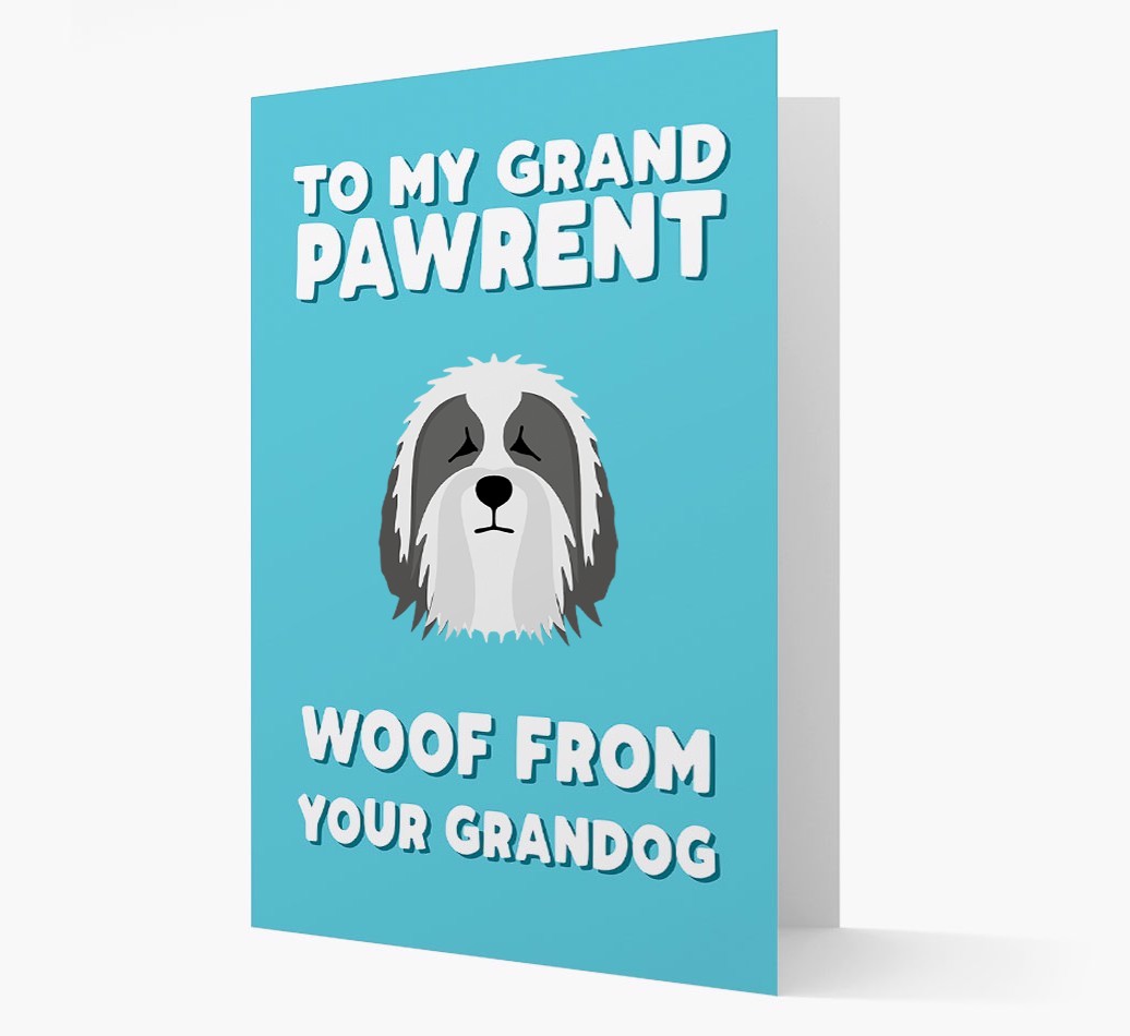 'To My Grandpawrent' - Personalised {breedFullName} Card