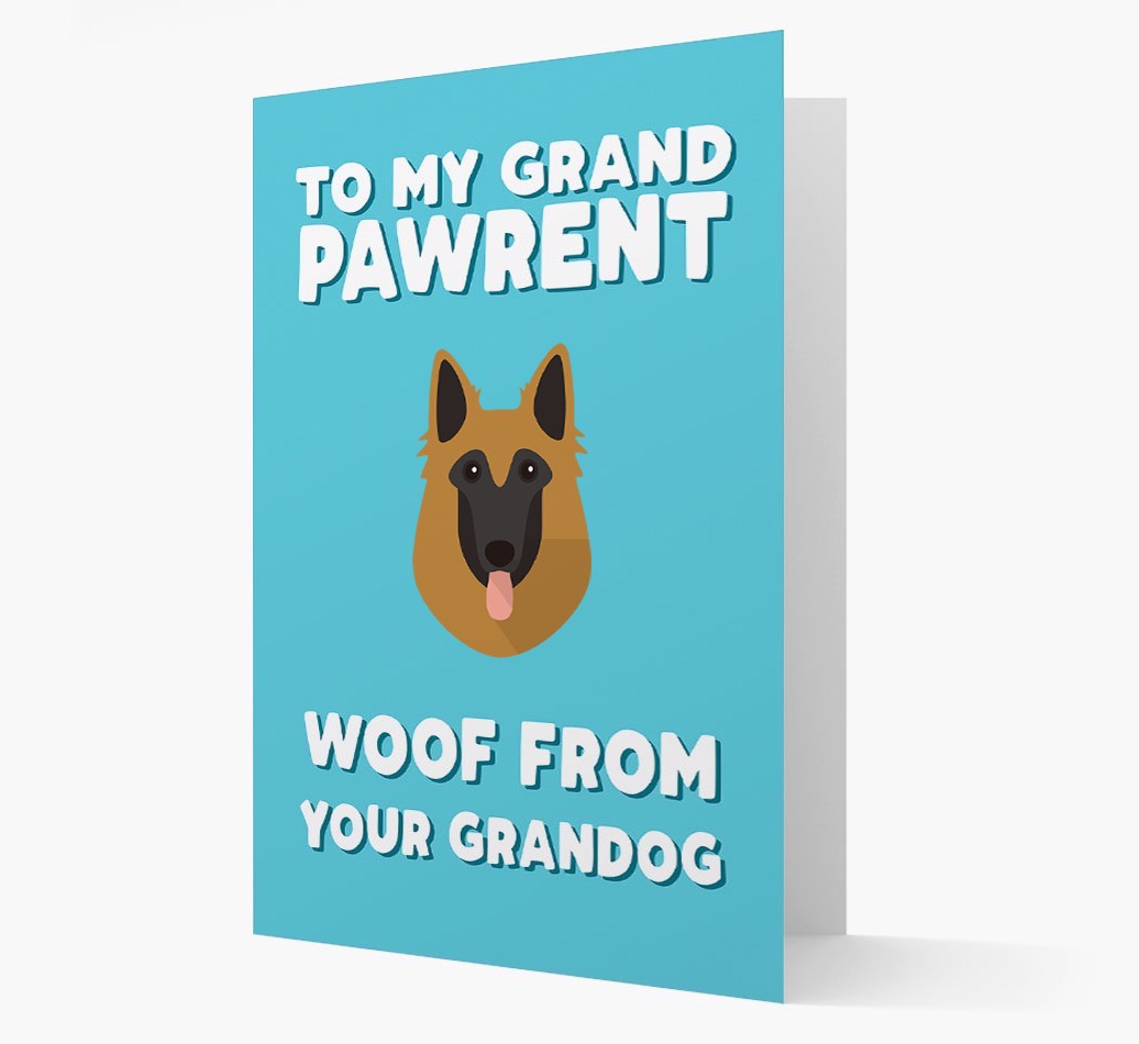 'To My Grandpawrent' - Personalised {breedFullName} Card