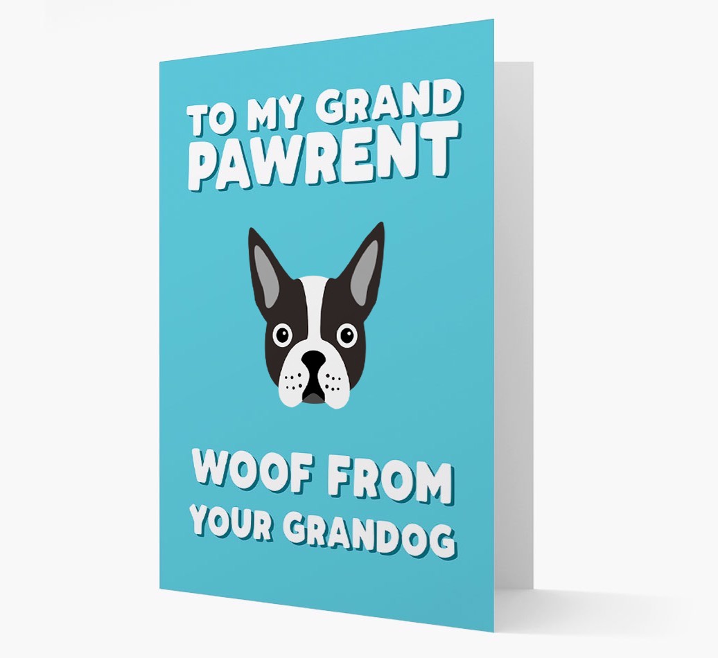 'To My Grandpawrent' - Personalised {breedFullName} Card