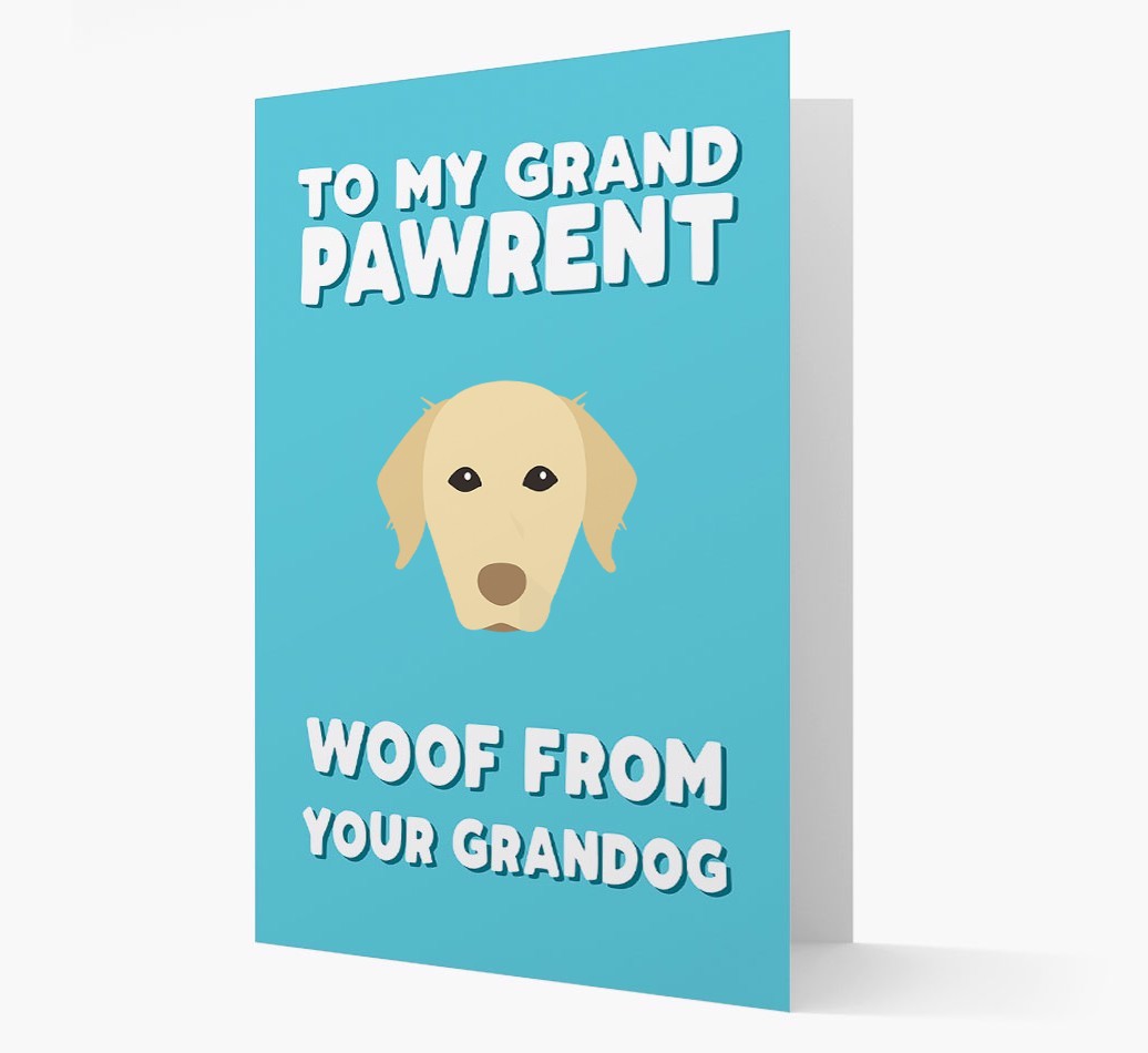 'To My Grandpawrent' - Personalised {breedFullName} Card