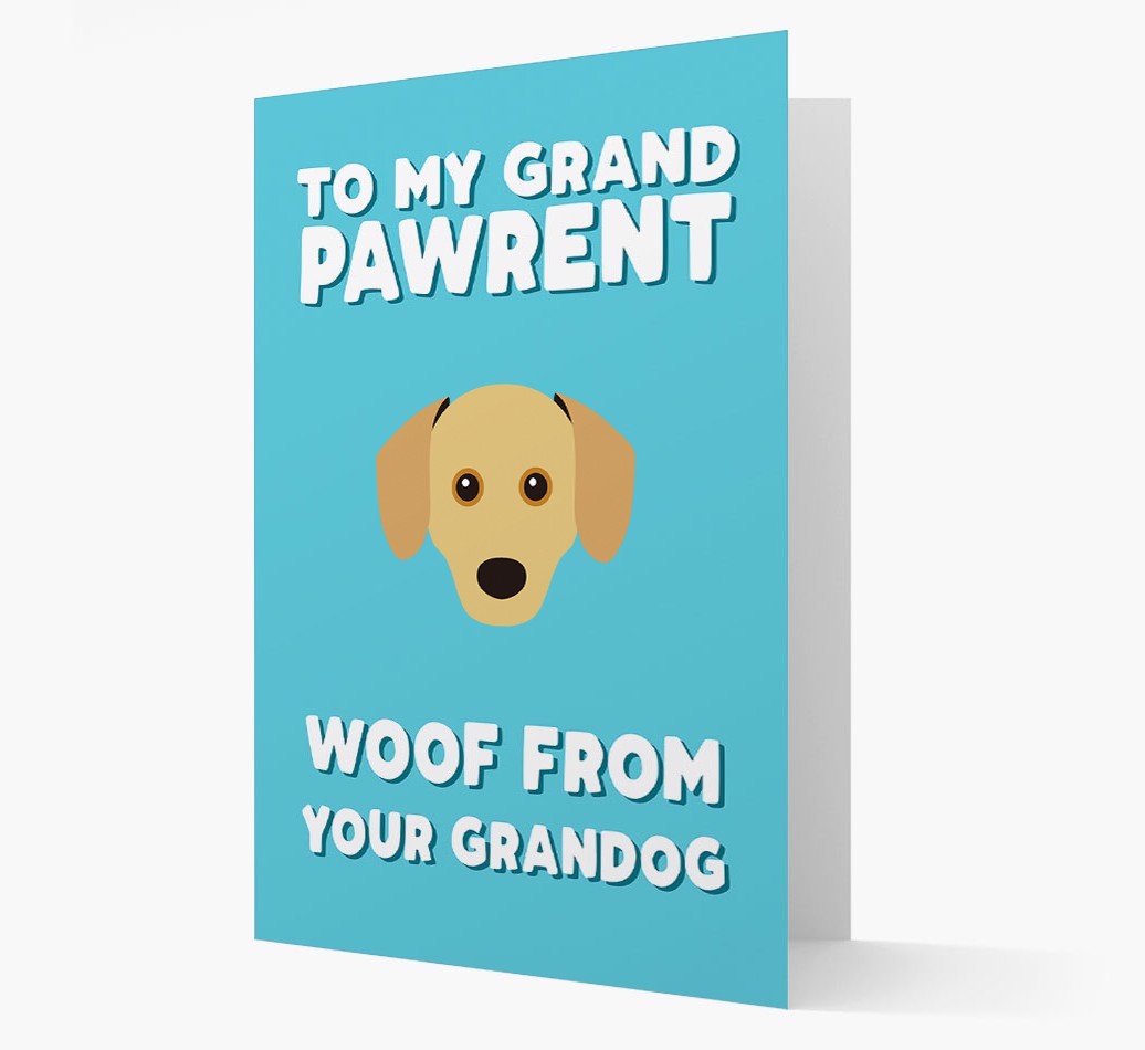 'To My Grandpawrent' - Personalised {breedFullName} Card