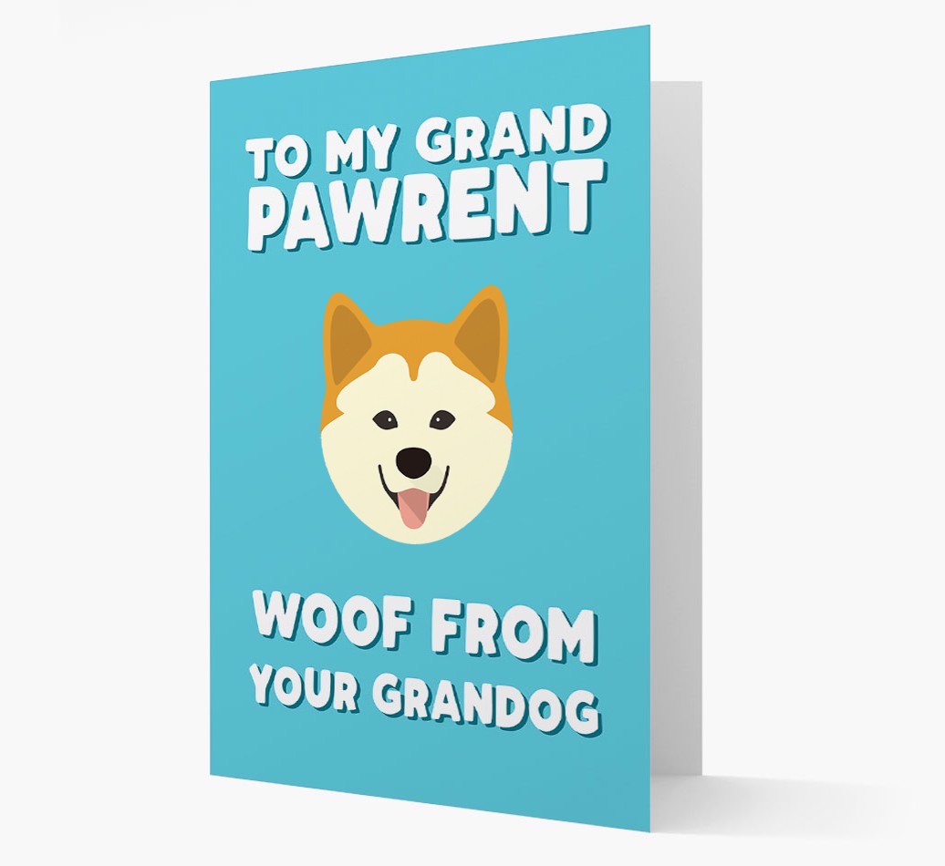 'To My Grandpawrent' - Personalised {breedFullName} Card
