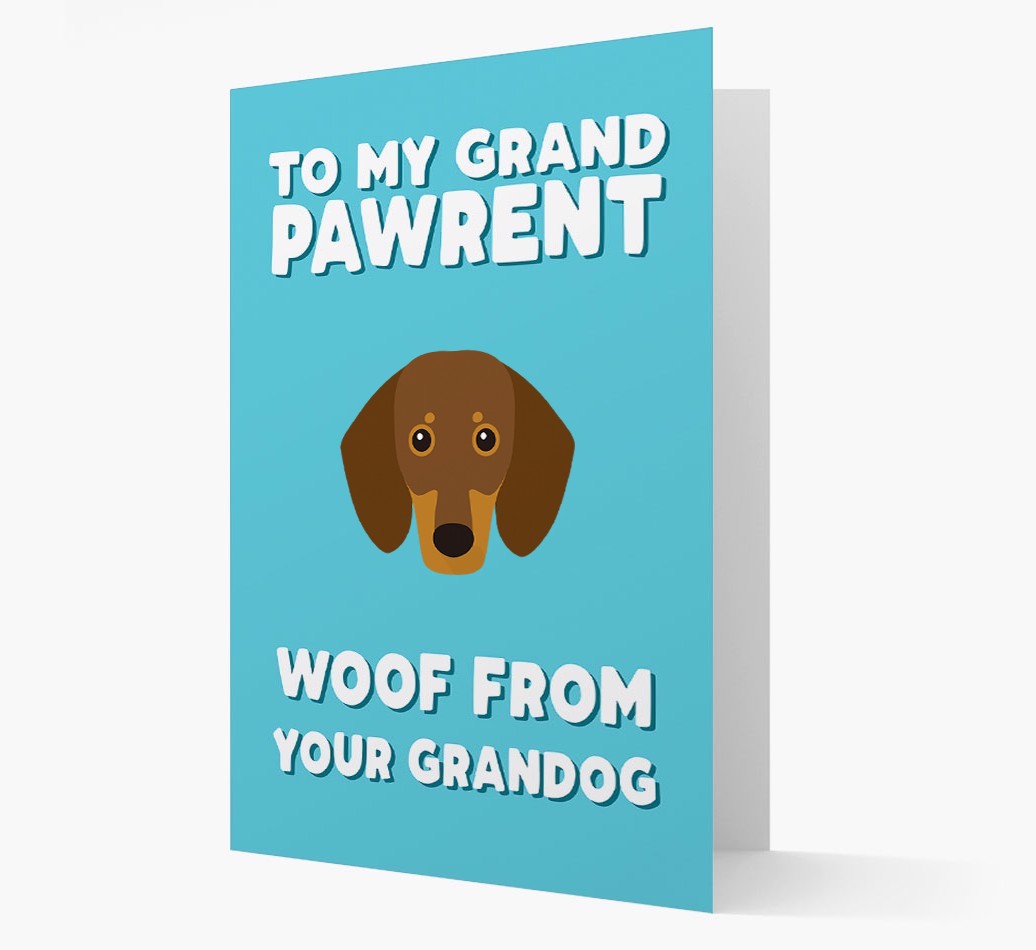 'To My Grandpawrent' - Personalised {breedFullName} Card