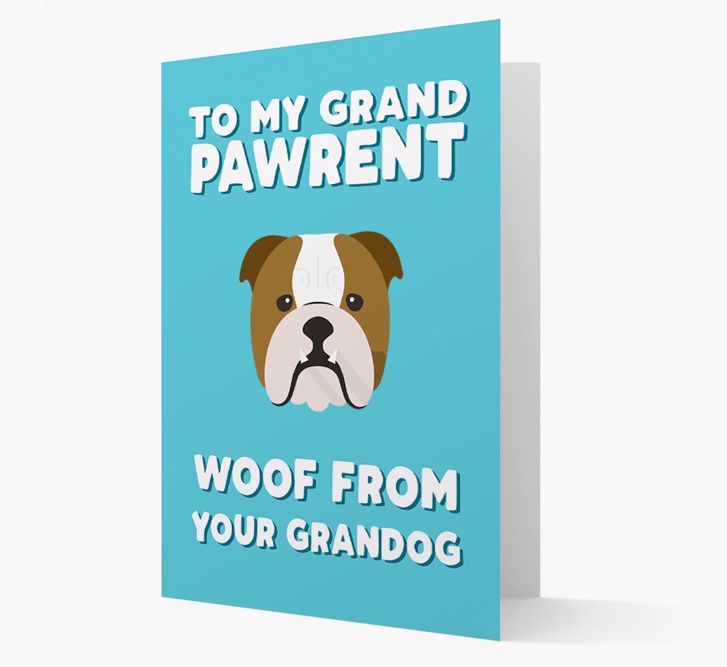 'To My Grandpawrent' - Personalised {breedFullName} Card