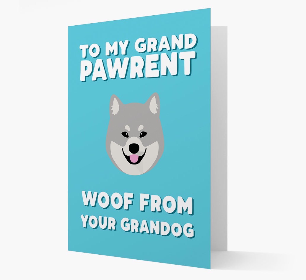 'To My Grandpawrent' - Personalised {breedFullName} Card