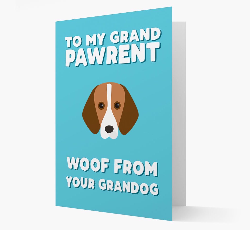 'To My Grandpawrent' - Personalised {breedFullName} Card