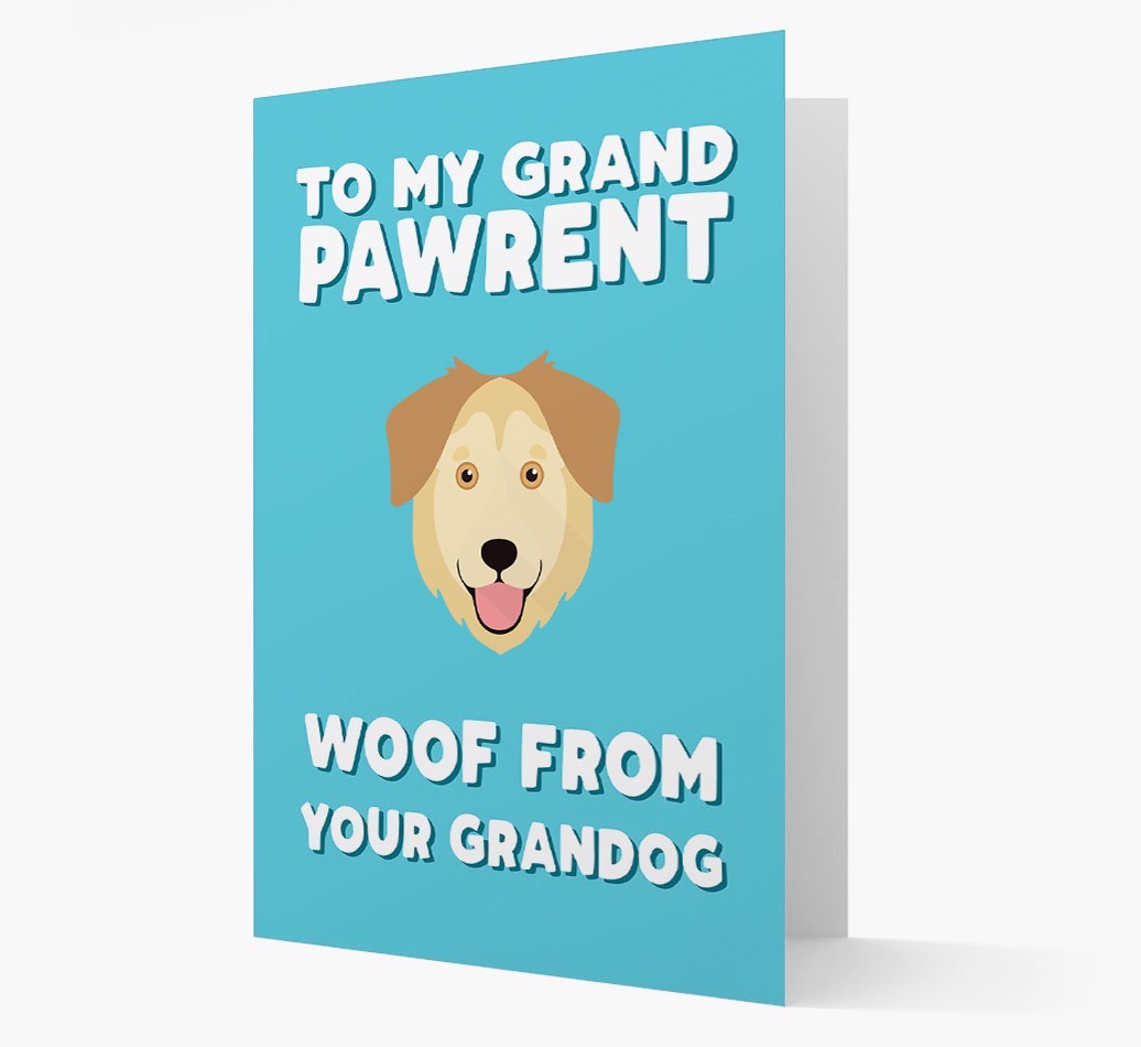 'To My Grandpawrent' - Personalised {breedFullName} Card