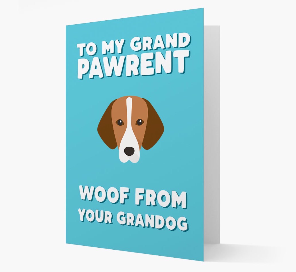 'To My Grandpawrent' - Personalised {breedFullName} Card