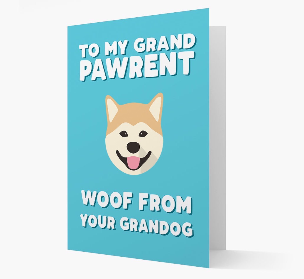 'To My Grandpawrent' - Personalised {breedFullName} Card