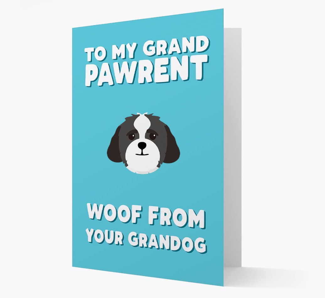 'To My Grandpawrent' - Personalised {breedFullName} Card