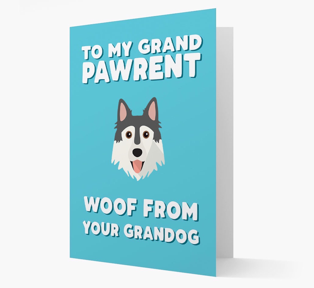 'To My Grandpawrent' - Personalised {breedFullName} Card