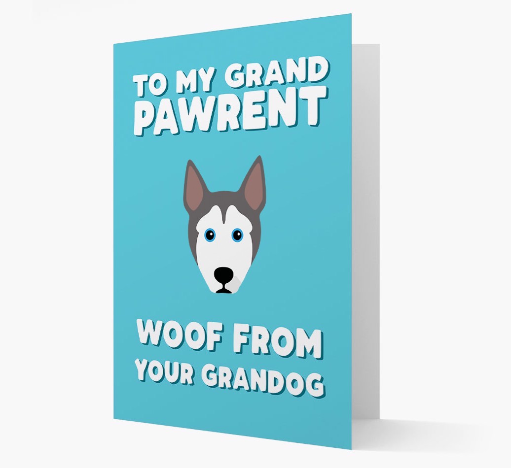 'To My Grandpawrent' - Personalised {breedFullName} Card