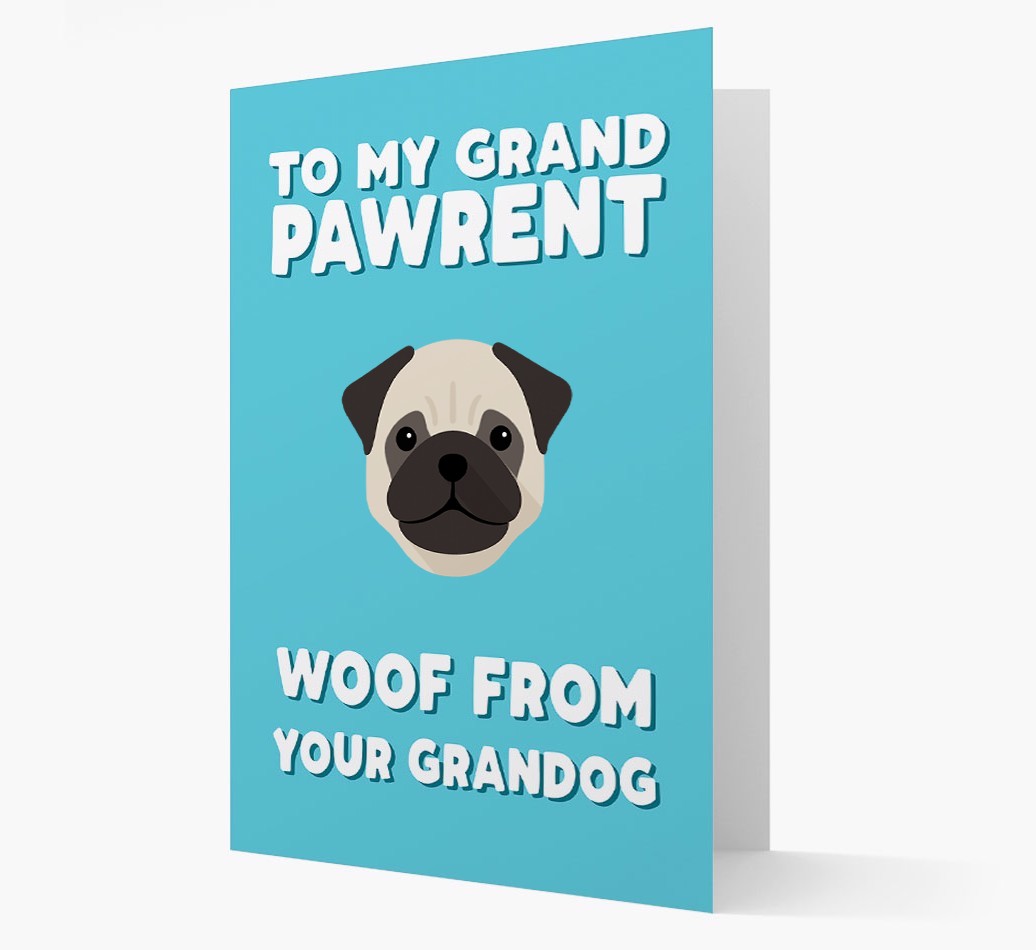'To My Grandpawrent' - Personalised {breedFullName} Card