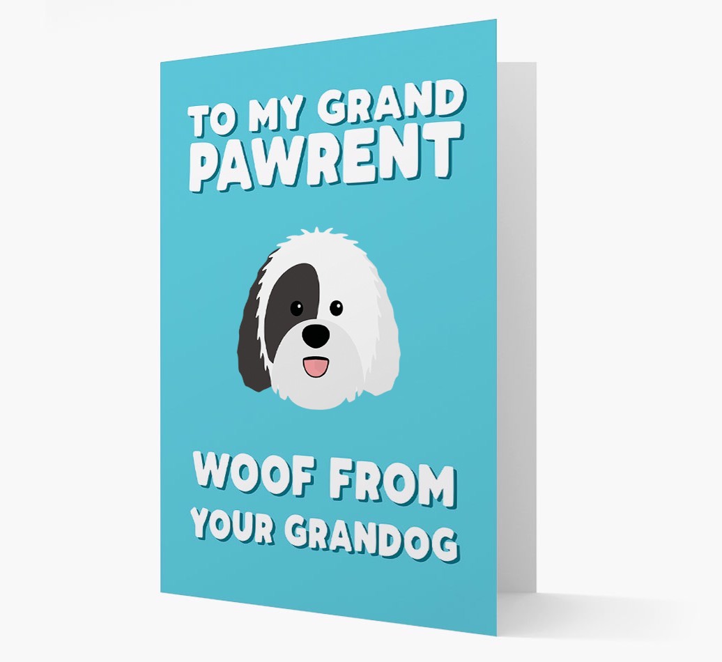 'To My Grandpawrent' - Personalised {breedFullName} Card