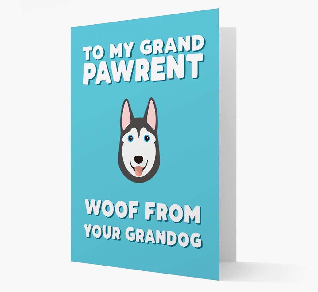 'To My Grandpawrent' - Personalised {breedFullName} Card