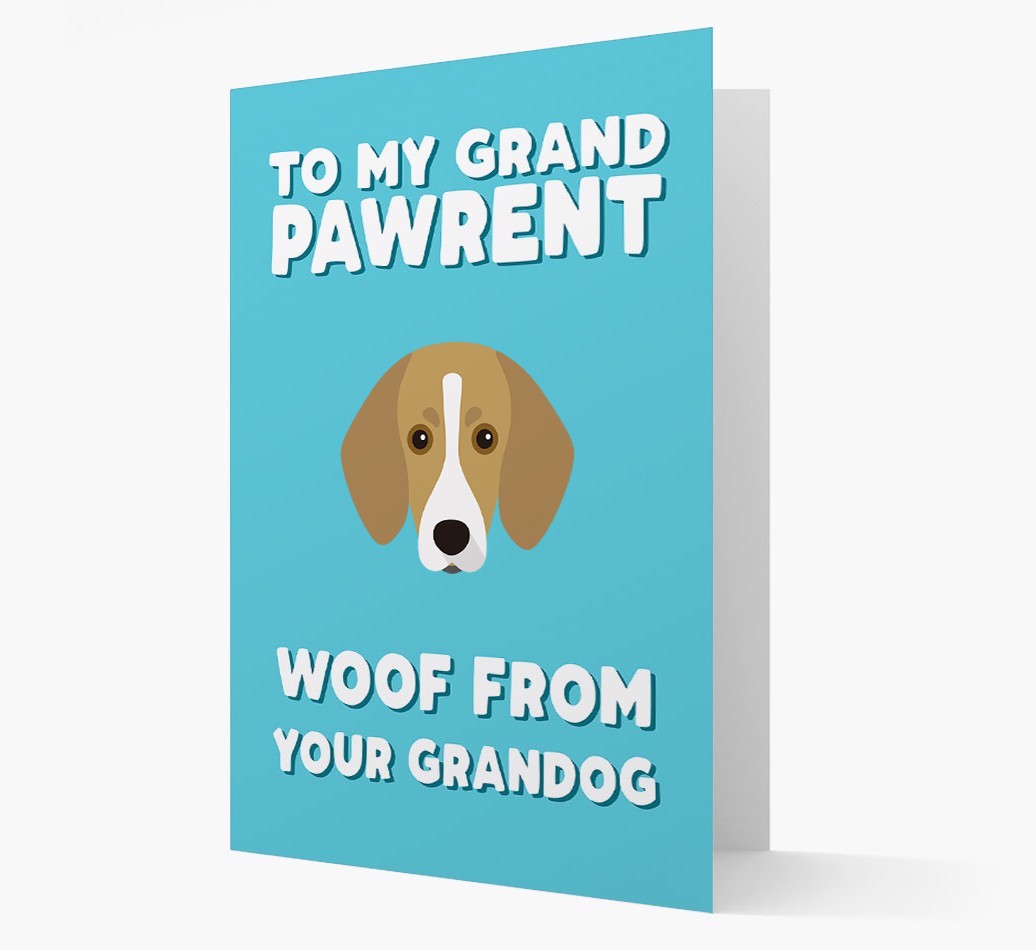 'To My Grandpawrent' - Personalized {breedFullName} Card