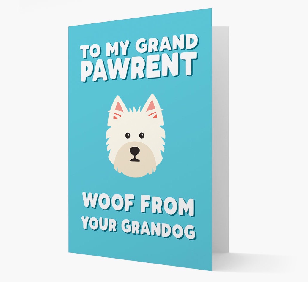 'To My Grandpawrent' - Personalised {breedFullName} Card