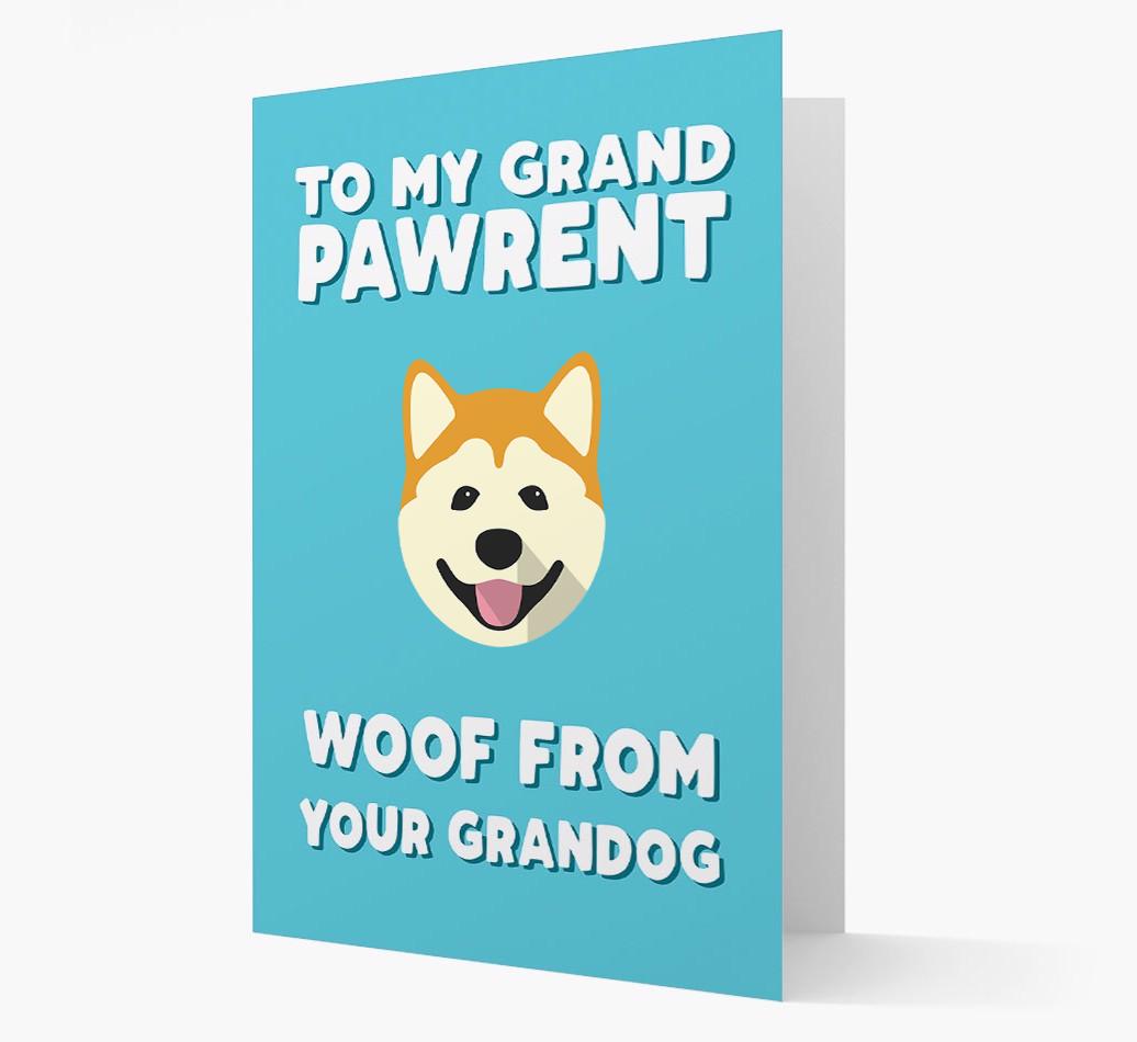 'To My Grandpawrent' - Personalized {breedFullName} Card