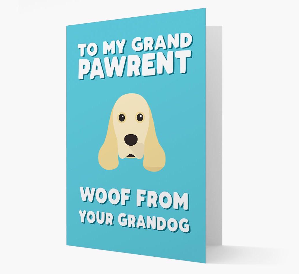 'To My Grandpawrent' - Personalized {breedFullName} Card