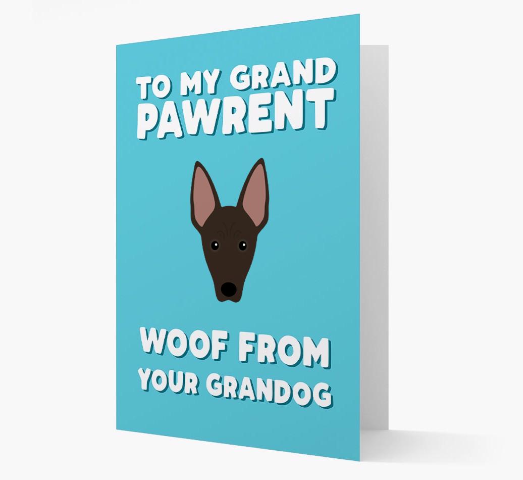 'To My Grandpawrent' - Personalized {breedFullName} Card