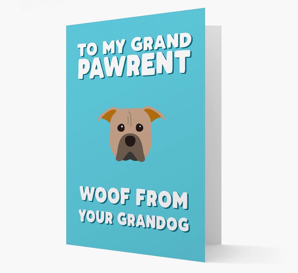 'To My Grandpawrent' - Personalized {breedFullName} Card