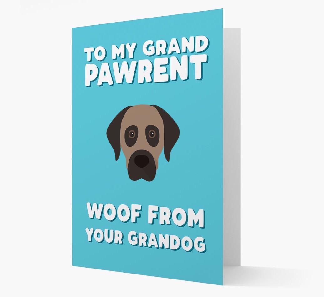 'To My Grandpawrent' - Personalized {breedFullName} Card