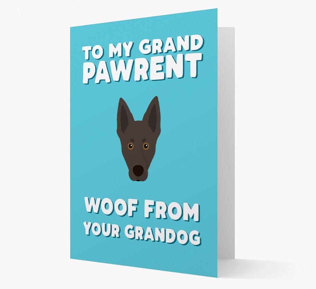 'To My Grandpawrent' - Personalized {breedFullName} Card