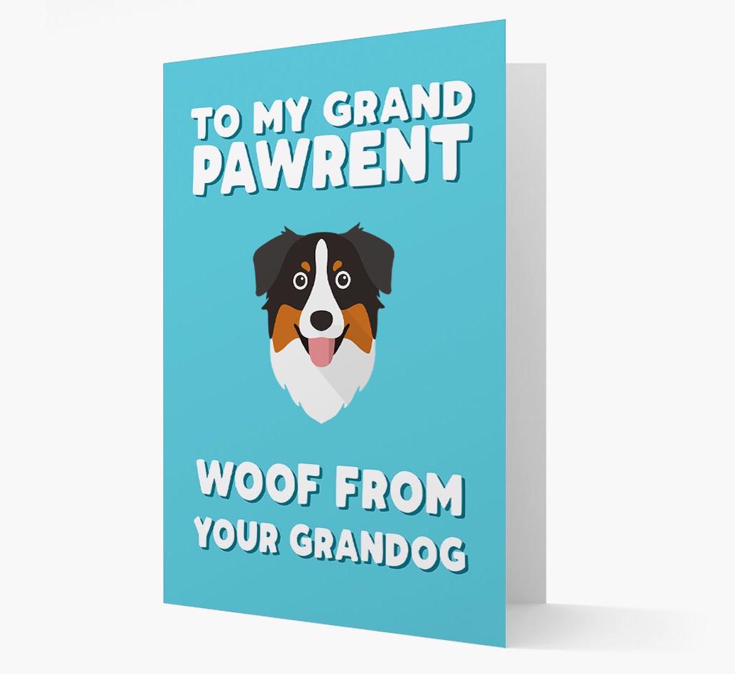 'To My Grandpawrent' - Personalized {breedFullName} Card