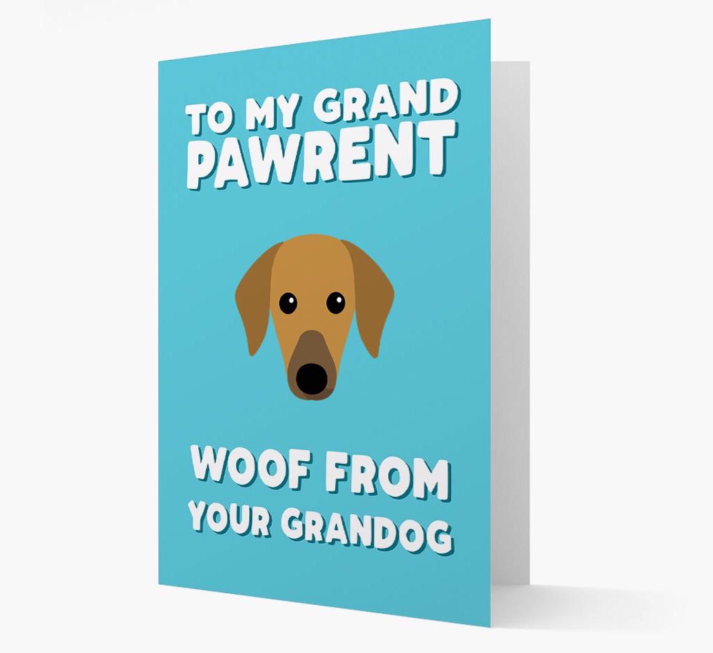 'To My Grandpawrent' - Personalized {breedFullName} Card