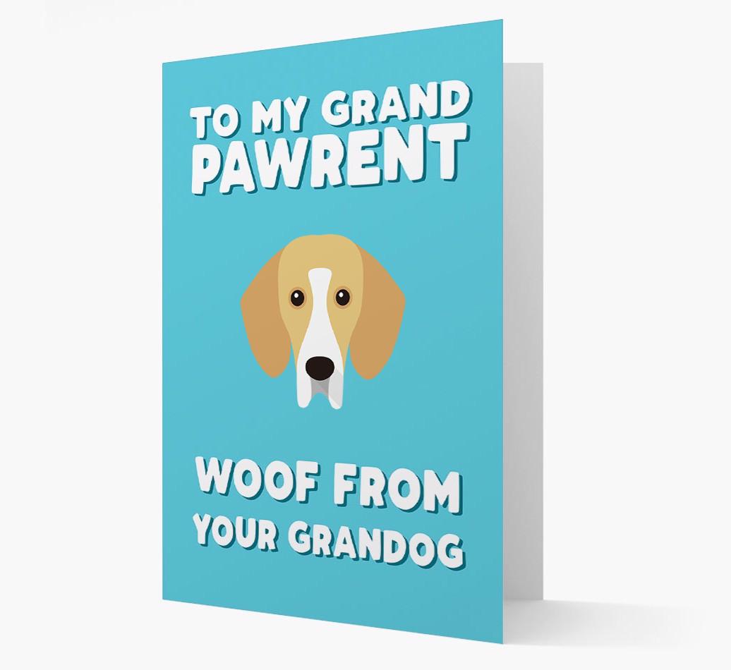 'To My Grandpawrent' - Personalized {breedFullName} Card