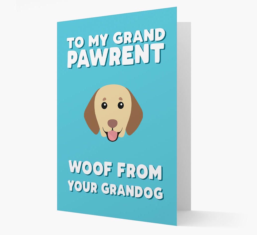'To My Grandpawrent' - Personalized {breedFullName} Card
