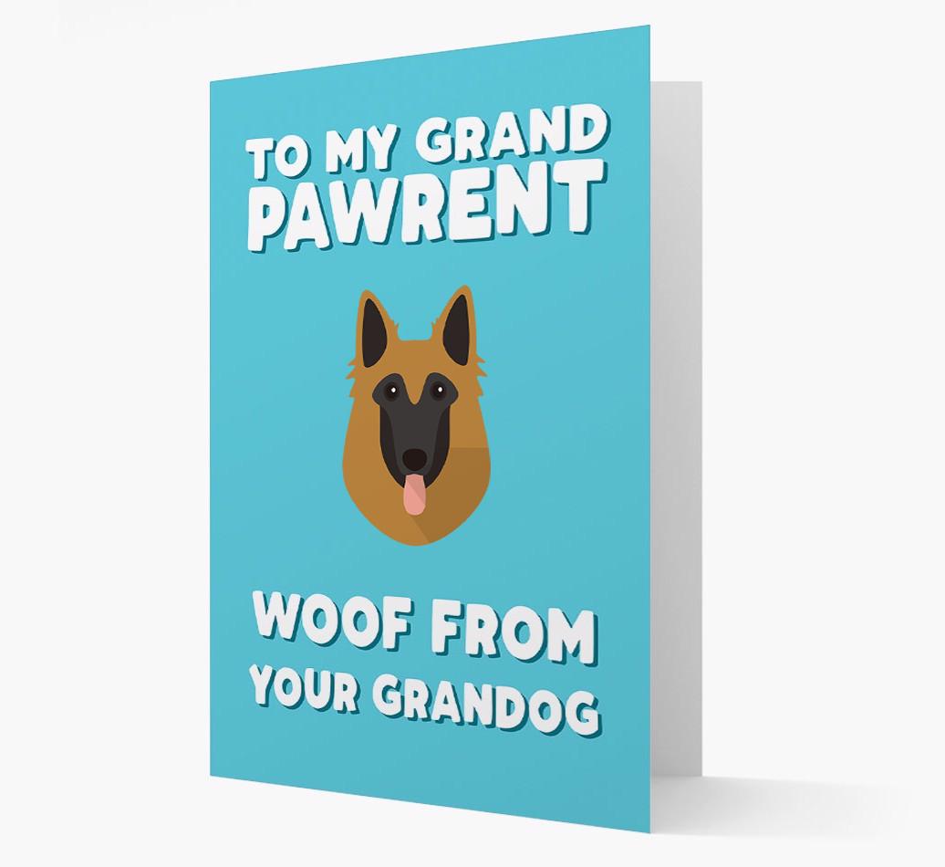 'To My Grandpawrent' - Personalized {breedFullName} Card