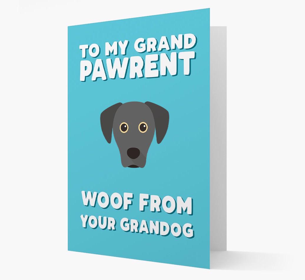 'To My Grandpawrent' - Personalized {breedFullName} Card