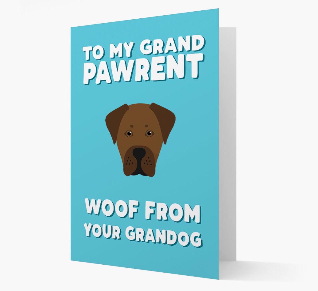 'To My Grandpawrent' - Personalized {breedFullName} Card