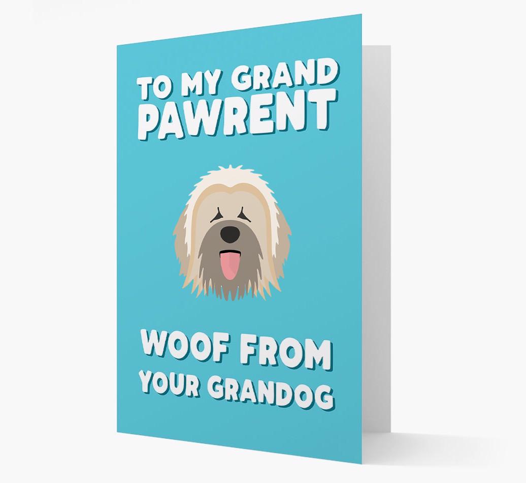 'To My Grandpawrent' - Personalized {breedFullName} Card