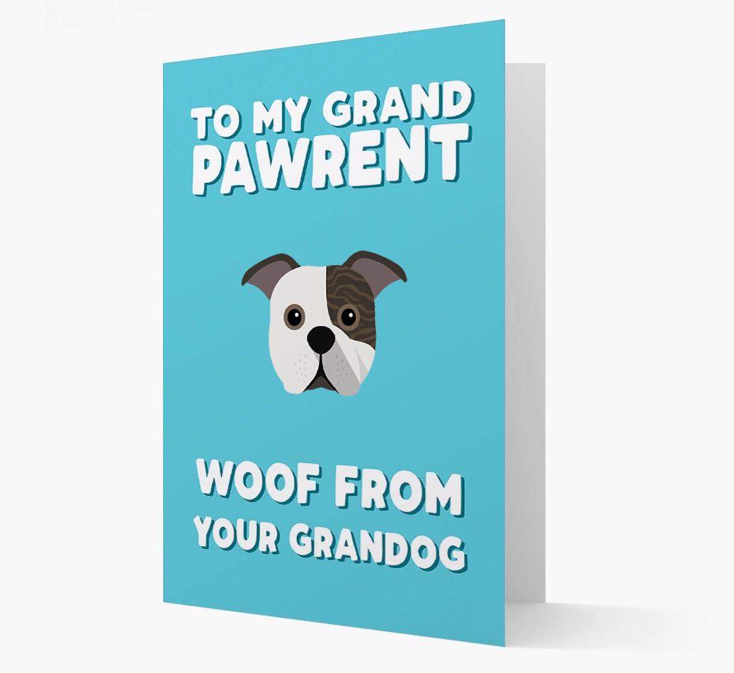 'To My Grandpawrent' - Personalized {breedFullName} Card