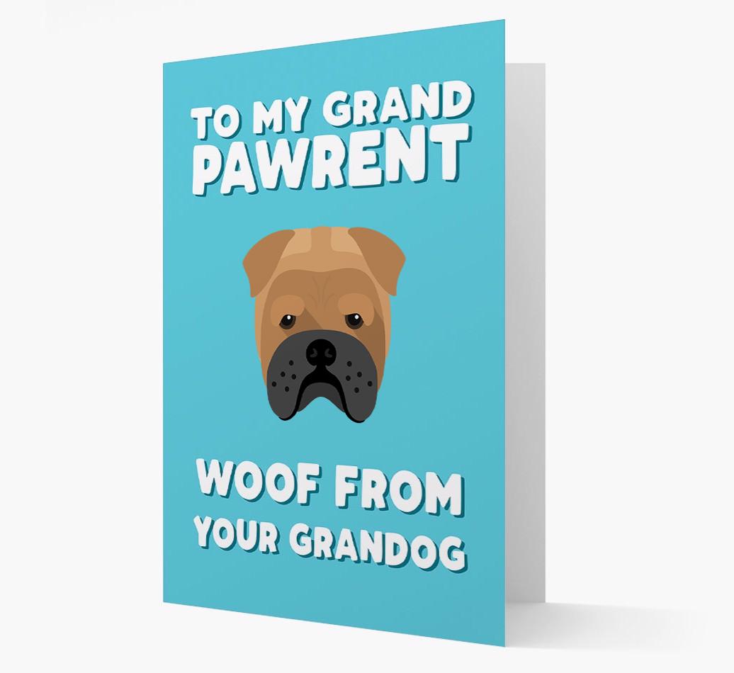 'To My Grandpawrent' - Personalized {breedFullName} Card