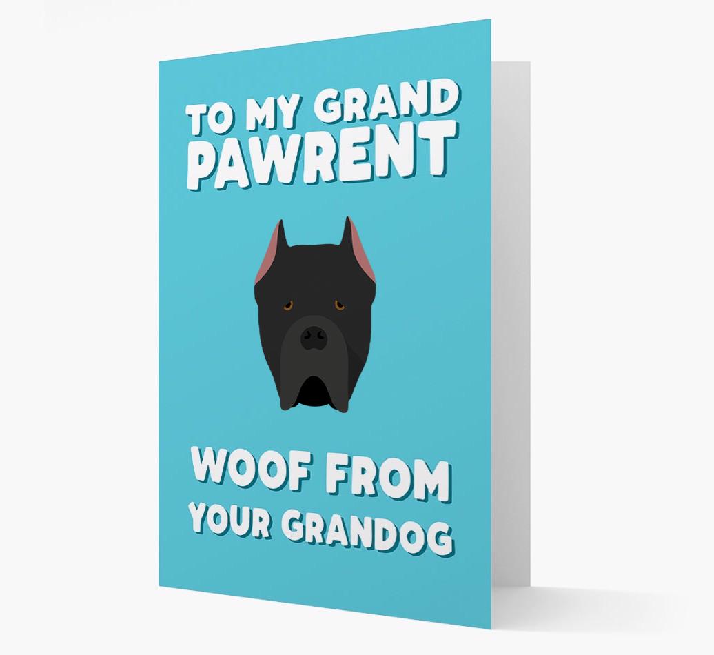'To My Grandpawrent' - Personalized {breedFullName} Card