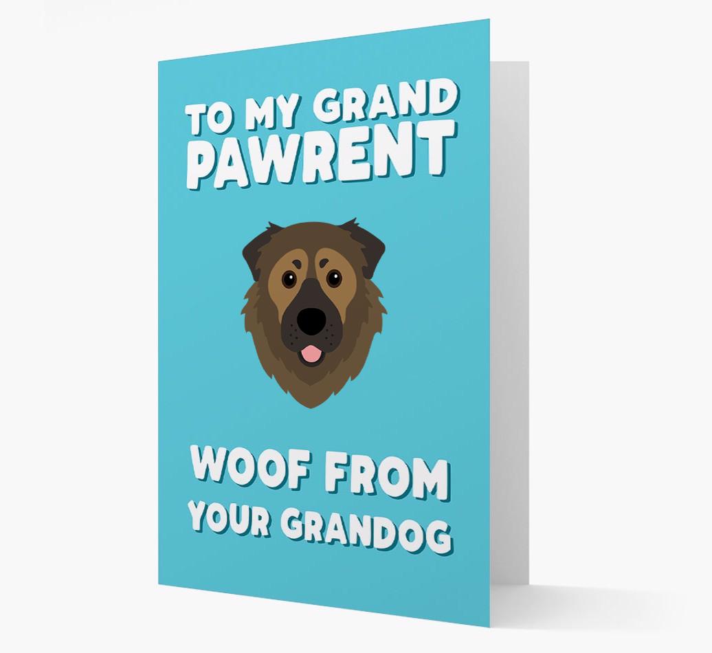 'To My Grandpawrent' - Personalized {breedFullName} Card