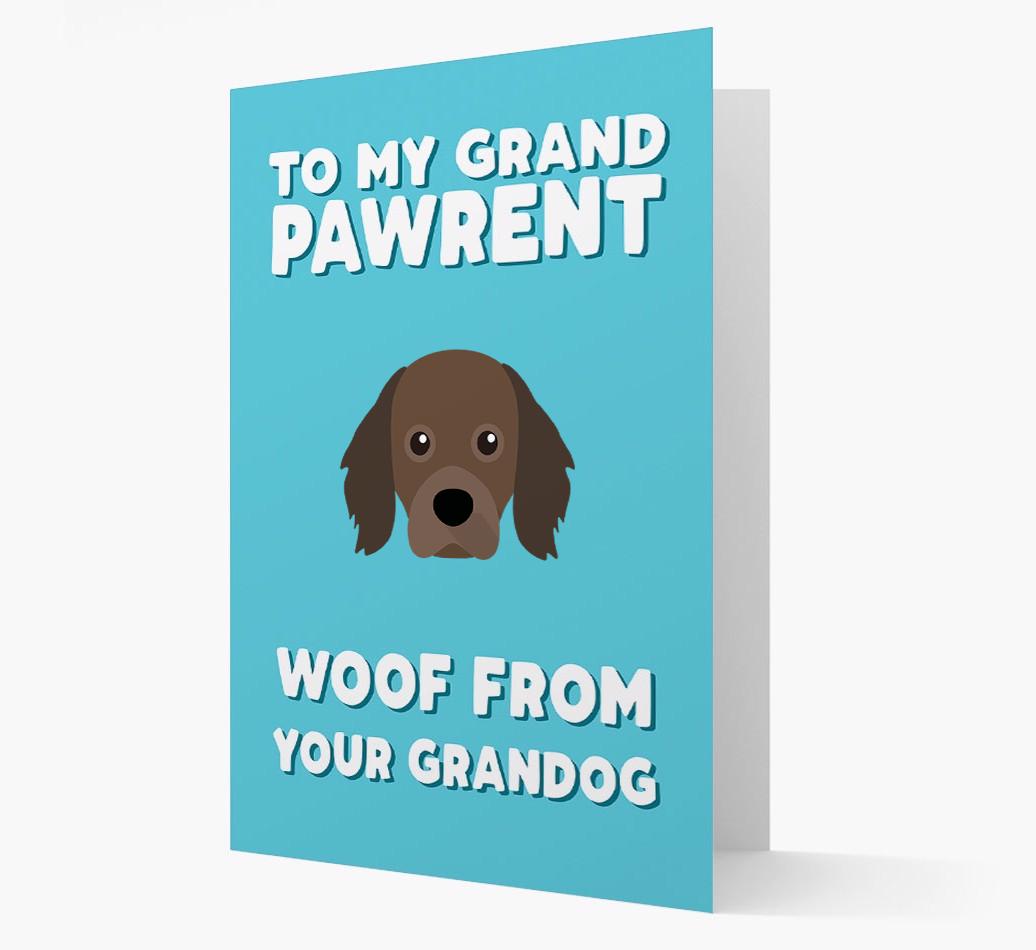 'To My Grandpawrent' - Personalized {breedFullName} Card