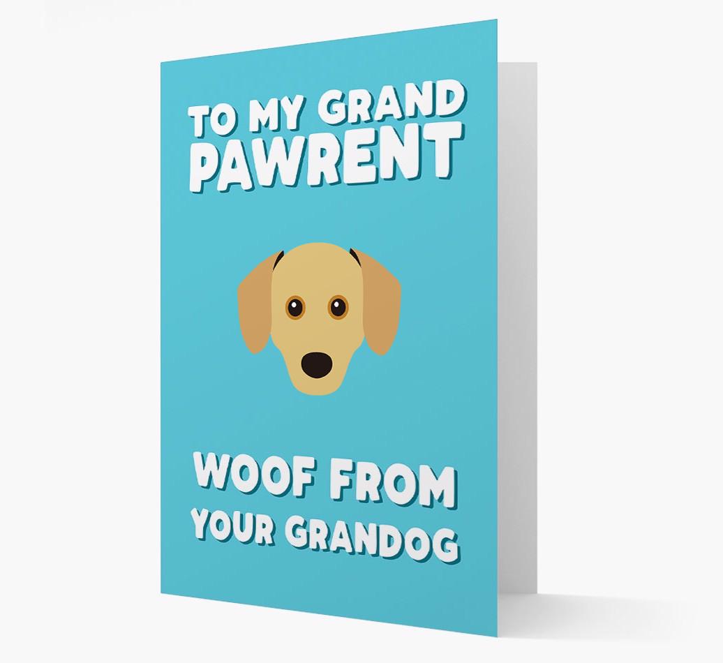 'To My Grandpawrent' - Personalized {breedFullName} Card