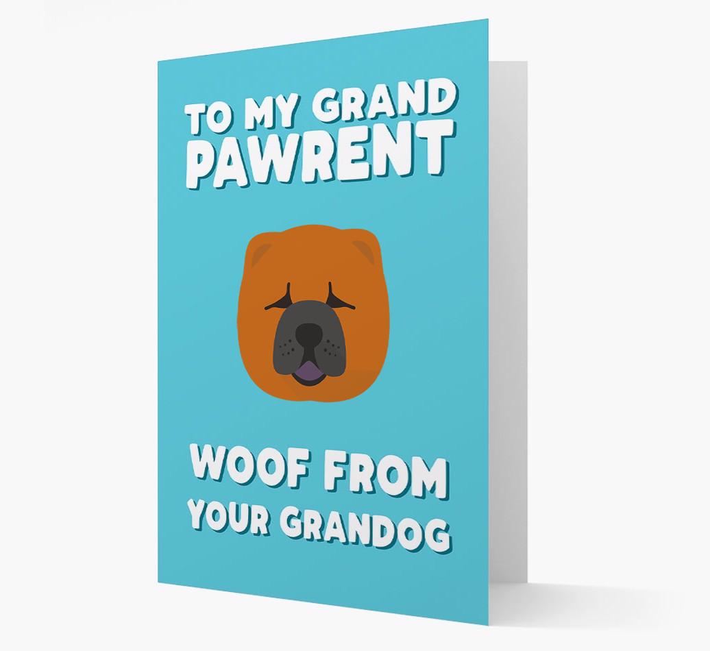 'To My Grandpawrent' - Personalized {breedFullName} Card
