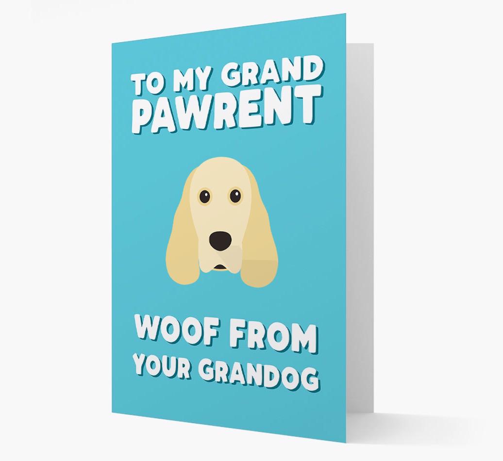 'To My Grandpawrent' - Personalized {breedFullName} Card