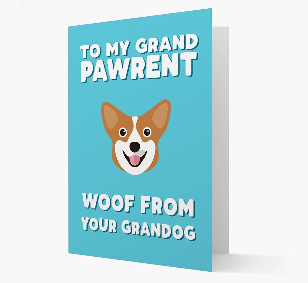 'To My Grandpawrent' - Personalized {breedFullName} Card