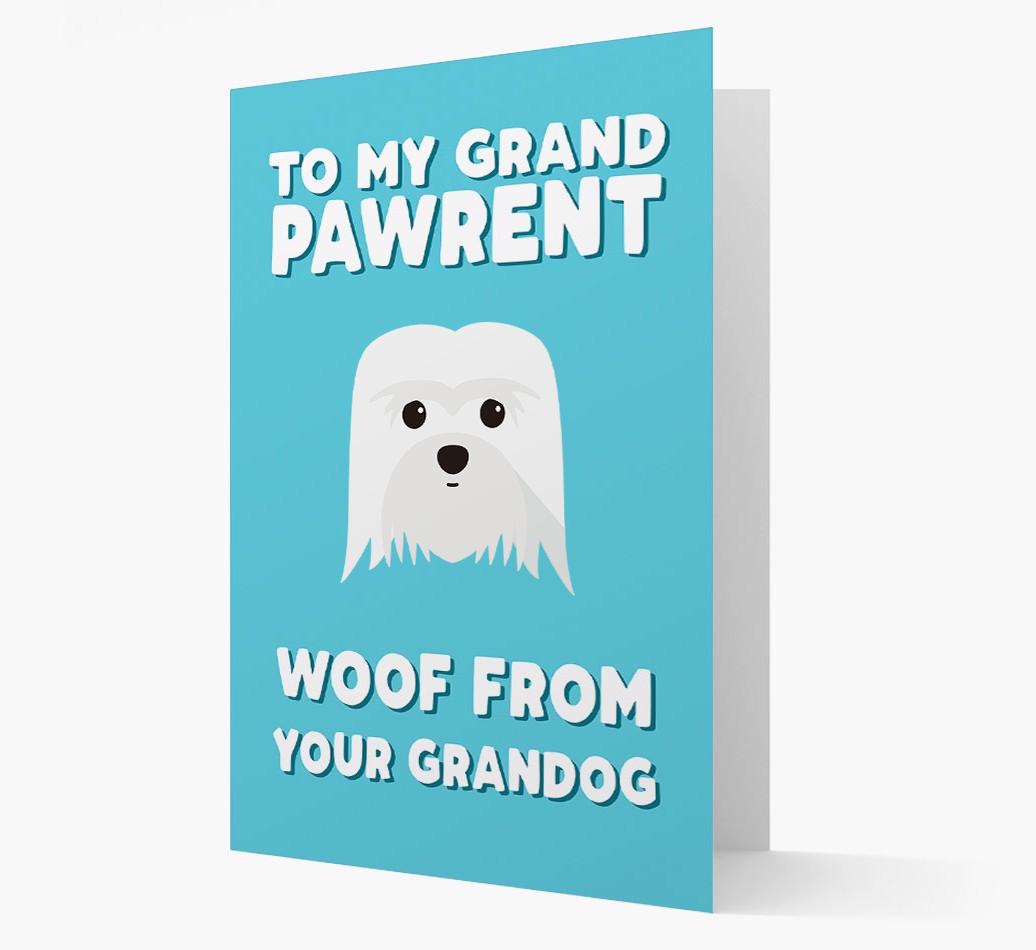 'To My Grandpawrent' - Personalized {breedFullName} Card